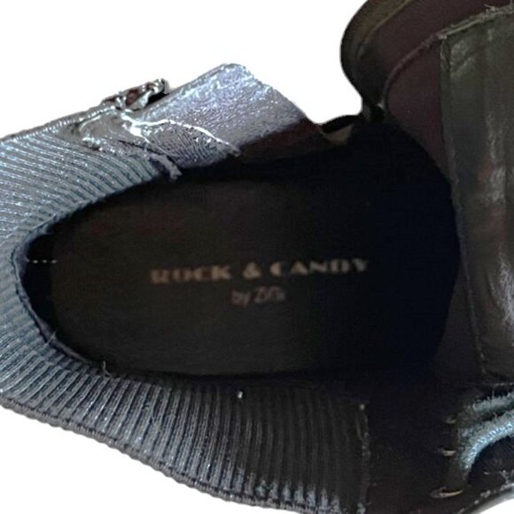 Women's Rock & Candy by ZiGi Black Lace-Up Combat Boots, Size US 7 - Picture 10 of 12